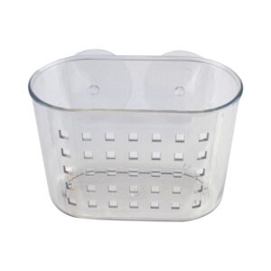 InterDesign Mini Plastic Shower Suction Basket Clear InterDesign Mini Plastic Shower Suction Basket Clear